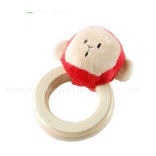 Factory Supply Baby Stuffed Peluche Handbell Rattle Toy